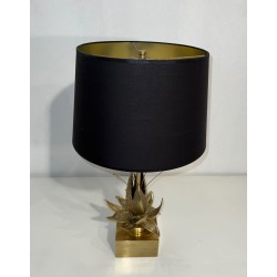Nénuphar Table Lamp in Bronze and Brass, Maison Charles, circa 1970