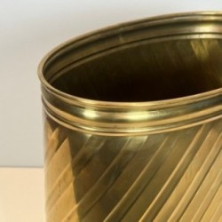 Brass Wastepaper Basket, Circa 1970