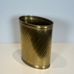Brass Wastepaper Basket, Circa 1970
