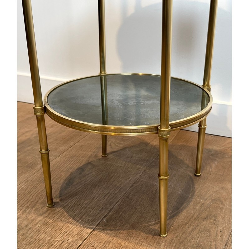 Sellette Bronze Miroirs Églomisés, Maison Baguès, Vers 1940