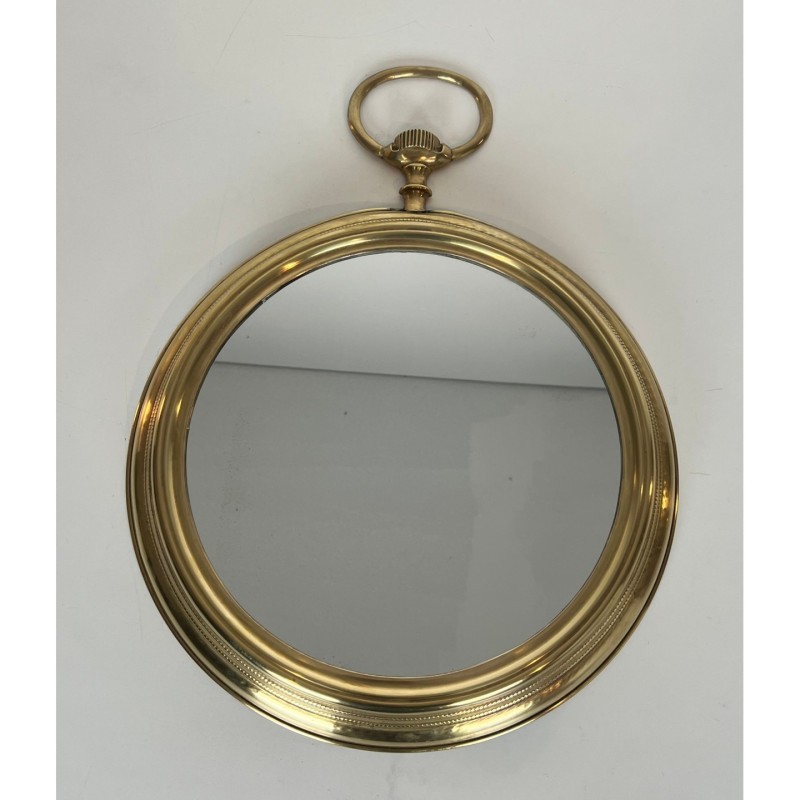 Grand Miroir Laiton Montre Gousset, Vers 1970