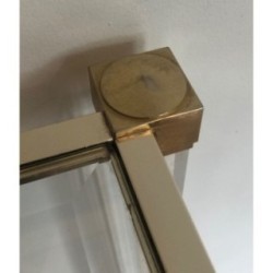 Plexiglass & Gilt Metal Console, Pierre Vandel, c.1970