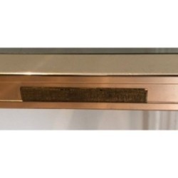 Plexiglass & Gilt Metal Console, Pierre Vandel, c.1970