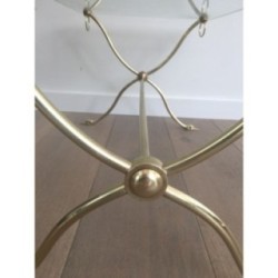 Table Basse Cols de Cygnes Laiton, Maison Jansen, Vers 1940