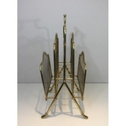 Porte-Revues Néoclassique Laiton Maison Jansen, Vers 1940