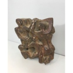 Plaster Sculpture 3 Figures Group 1950 | Maison BARROIS