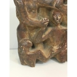 Sculpture Plâtre Groupe 3 Personnages 1950 | Maison BARROIS