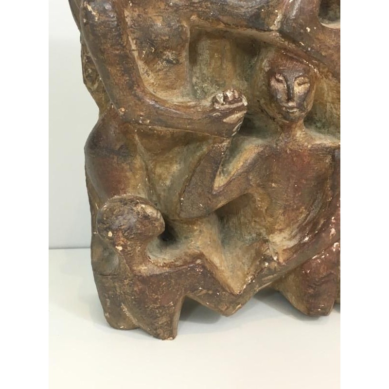 Sculpture Plâtre Groupe 3 Personnages 1950 | Maison BARROIS