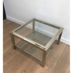 Important Chrome End Tables 1970 | Maison BARROIS