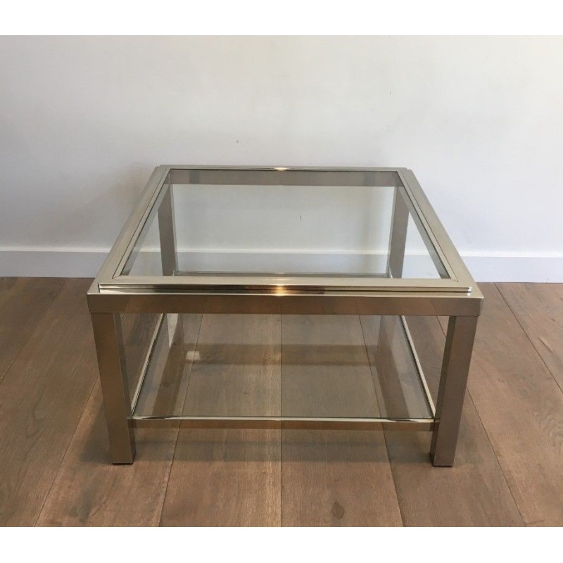 Important Chrome End Tables 1970 | Maison BARROIS