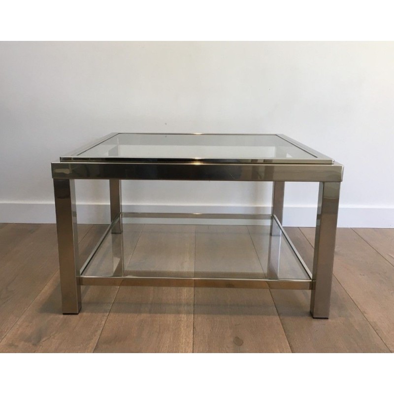 Important Chrome End Tables 1970 | Maison BARROIS