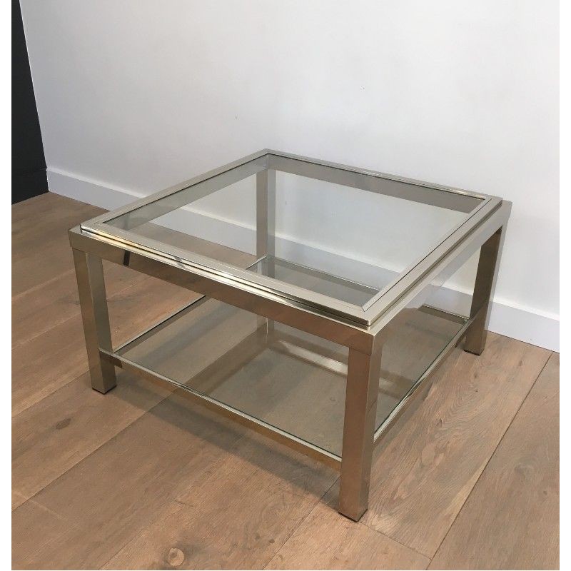 Important Chrome End Tables 1970 | Maison BARROIS