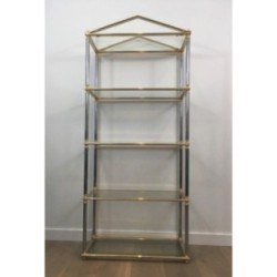 Étagère Néoclassique Canon Fusil Doré 1970 | Maison BARROIS