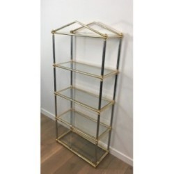Neoclassical Shelf Silvered Gunmetal Gilt 1970 | Maison BARROIS