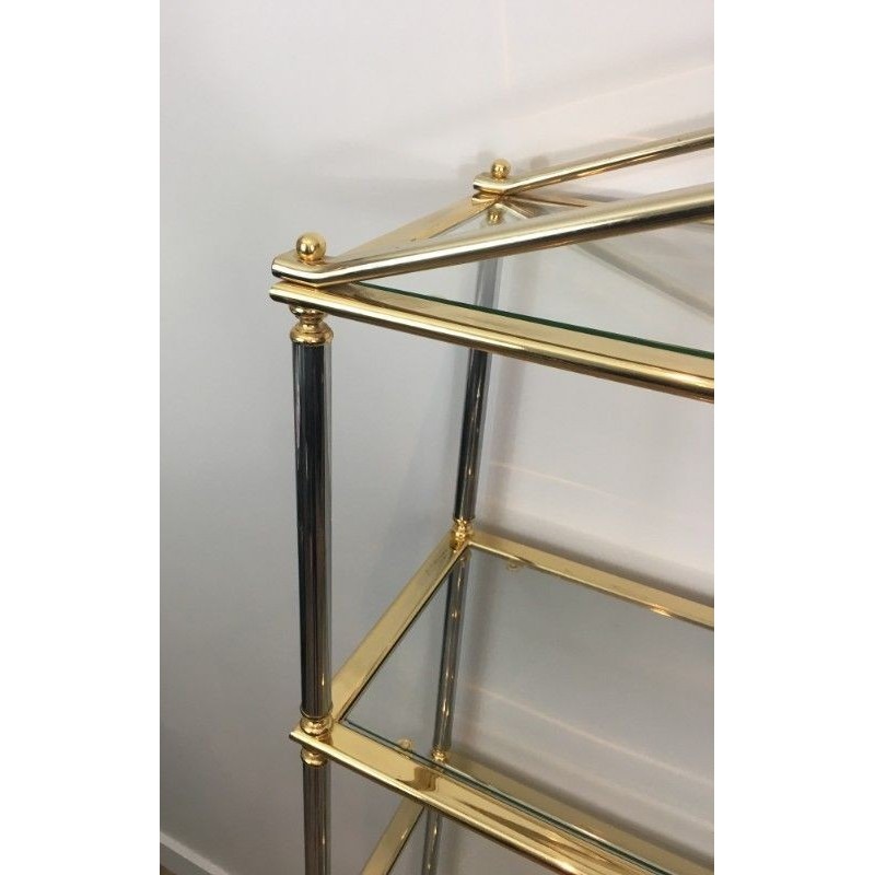 Étagère Néoclassique Canon Fusil Doré 1970 | Maison BARROIS