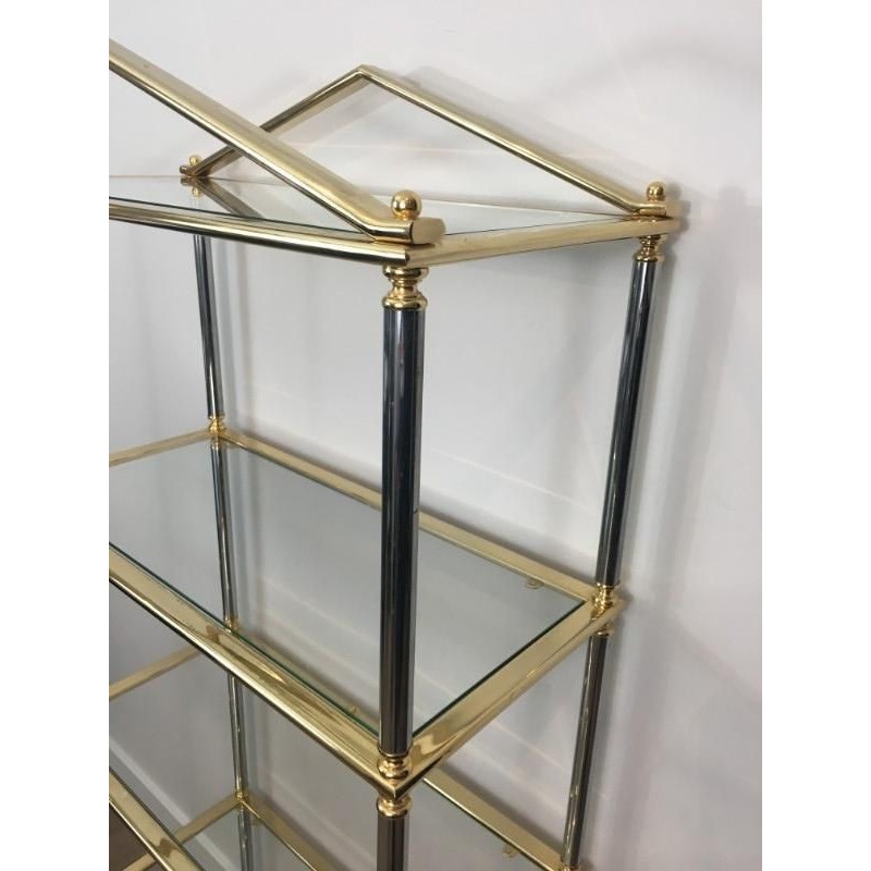 Neoclassical Shelf Silvered Gunmetal Gilt 1970 | Maison BARROIS