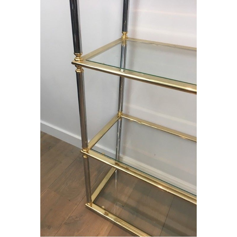 Étagère Néoclassique Canon Fusil Doré 1970 | Maison BARROIS