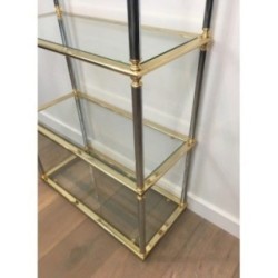 Neoclassical Shelf Silvered Gunmetal Gilt 1970 | Maison BARROIS