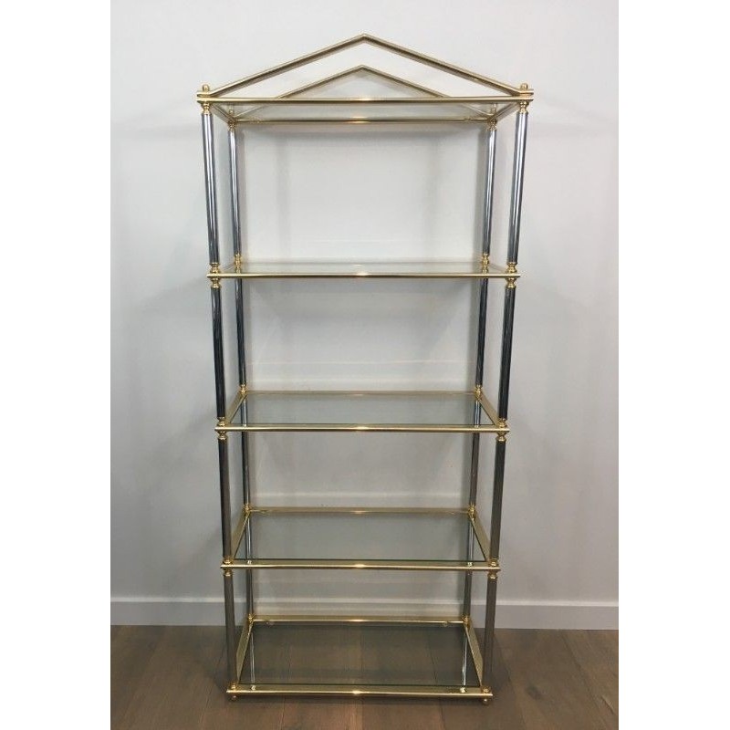 Étagère Néoclassique Canon Fusil Doré 1970 | Maison BARROIS