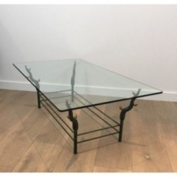 Wrought Iron Coffee Table Tree Branches Daro 1970 | Maison BARROIS