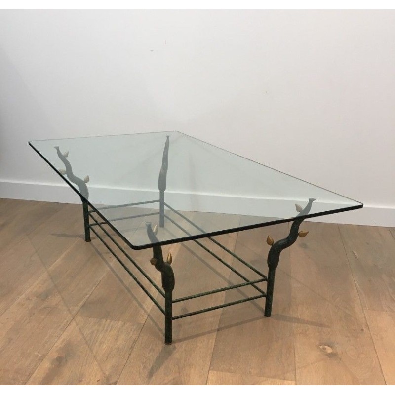 Wrought Iron Coffee Table Tree Branches Daro 1970 | Maison BARROIS