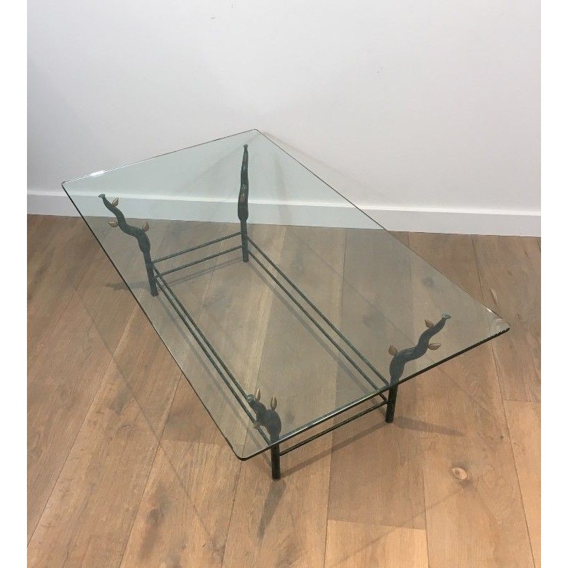 Wrought Iron Coffee Table Tree Branches Daro 1970 | Maison BARROIS