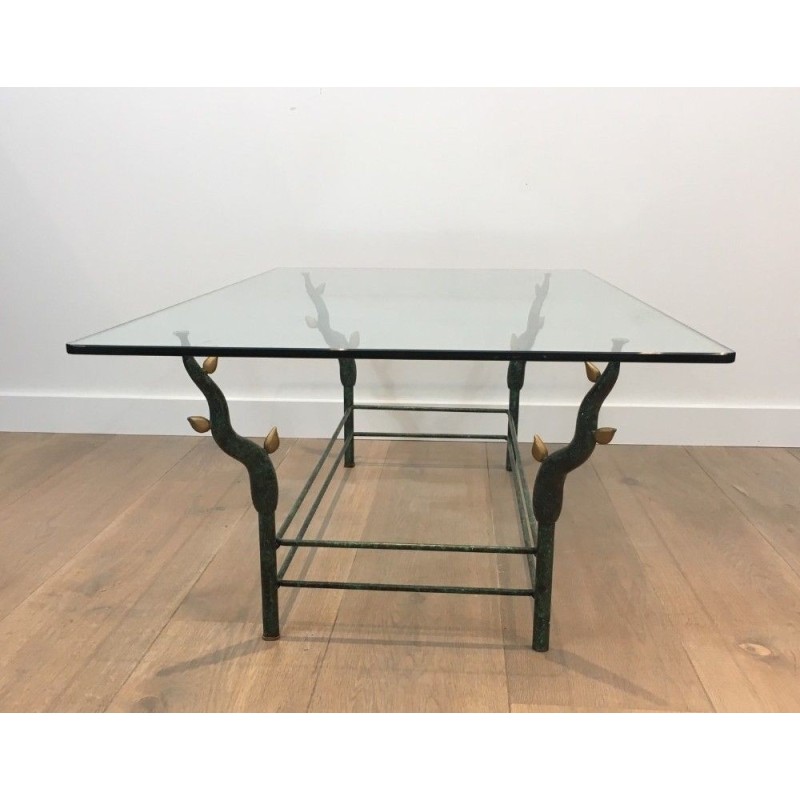 Table Basse Fer Forgé Branches Willy Daro 1970 | Maison BARROIS