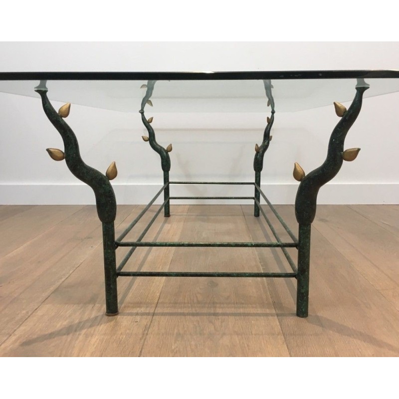 Table Basse Fer Forgé Branches Willy Daro 1970 | Maison BARROIS