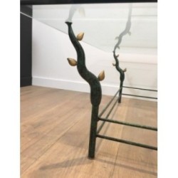 Wrought Iron Coffee Table Tree Branches Daro 1970 | Maison BARROIS