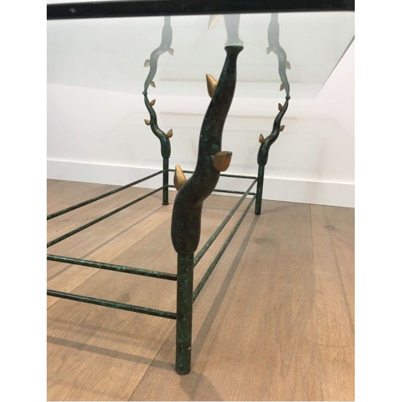 Wrought Iron Coffee Table Tree Branches Daro 1970 | Maison BARROIS