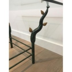 Wrought Iron Coffee Table Tree Branches Daro 1970 | Maison BARROIS
