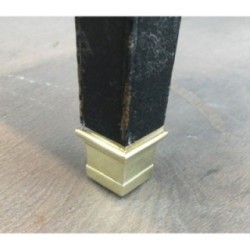 Table Pendule Cuir Laiton Adnet 1950 | Maison BARROIS