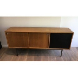 Sliding Doors Sideboard Bar Metal Base 1950 | Maison BARROIS