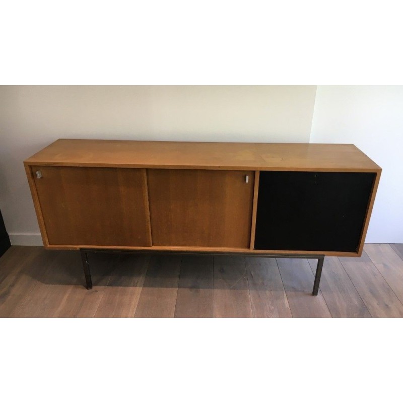 Sliding Doors Sideboard Bar Metal Base 1950 | Maison BARROIS