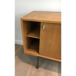Sliding Doors Sideboard Bar Metal Base 1950 | Maison BARROIS