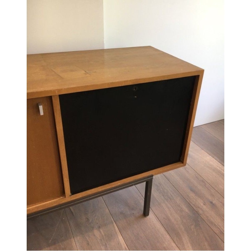 Sliding Doors Sideboard Bar Metal Base 1950 | Maison BARROIS