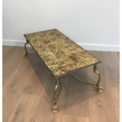 Table Basse en Laiton. Maison Jansen