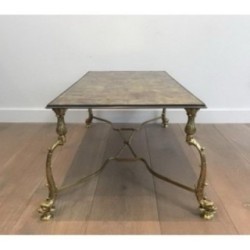 Table Basse en Laiton. Maison Jansen