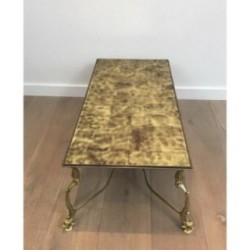 Table Basse en Laiton. Maison Jansen