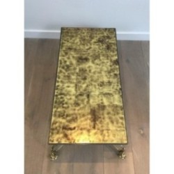 Table Basse en Laiton. Maison Jansen