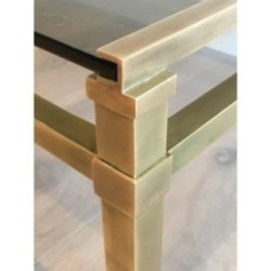 Table Basse Moderniste en Laiton