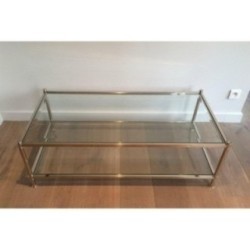 Grande Table Basse Chromée