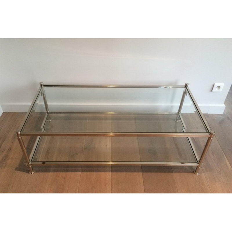 Grande Table Basse Chromée