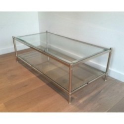 Grande Table Basse Chromée