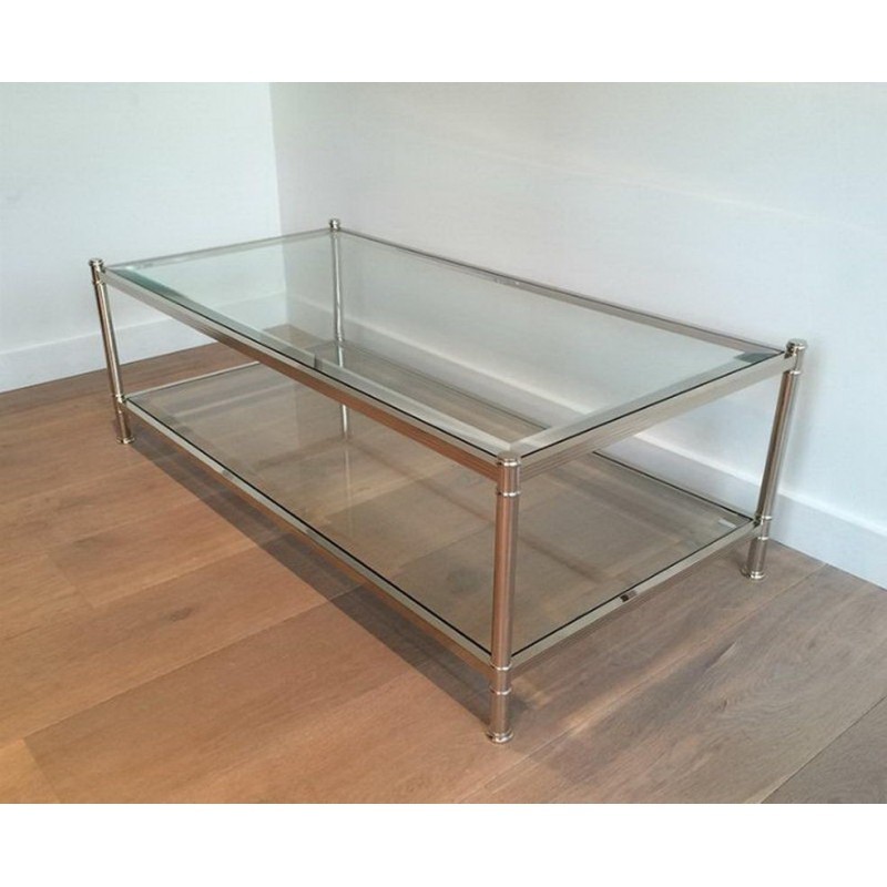 Grande Table Basse Chromée