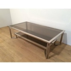 Table Basse Design Chromée