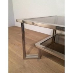 Table Basse Design Chromée