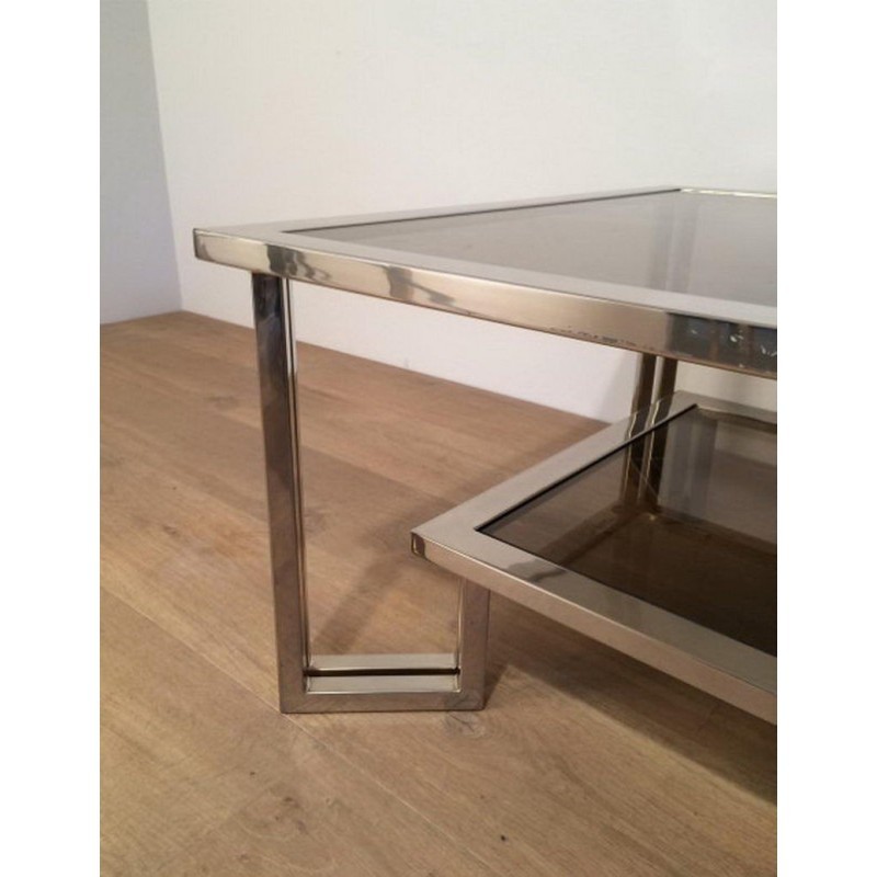 Table Basse Design Chromée