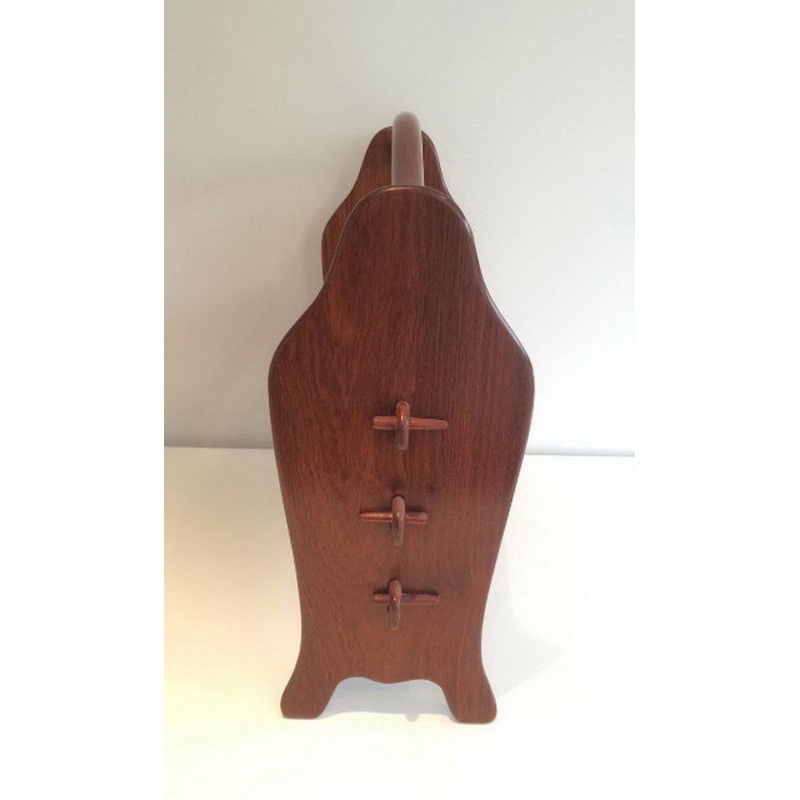 Scandinavian Teak Magazine Rack 1970 | Maison BARROIS
