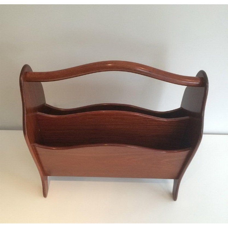 Scandinavian Teak Magazine Rack 1970 | Maison BARROIS